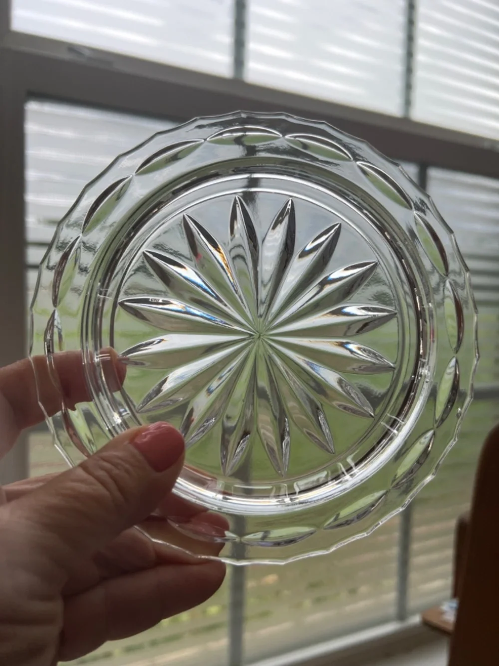 Set of 2 Different Vintage Clear Glass Covered Butter or Cheese Dishes